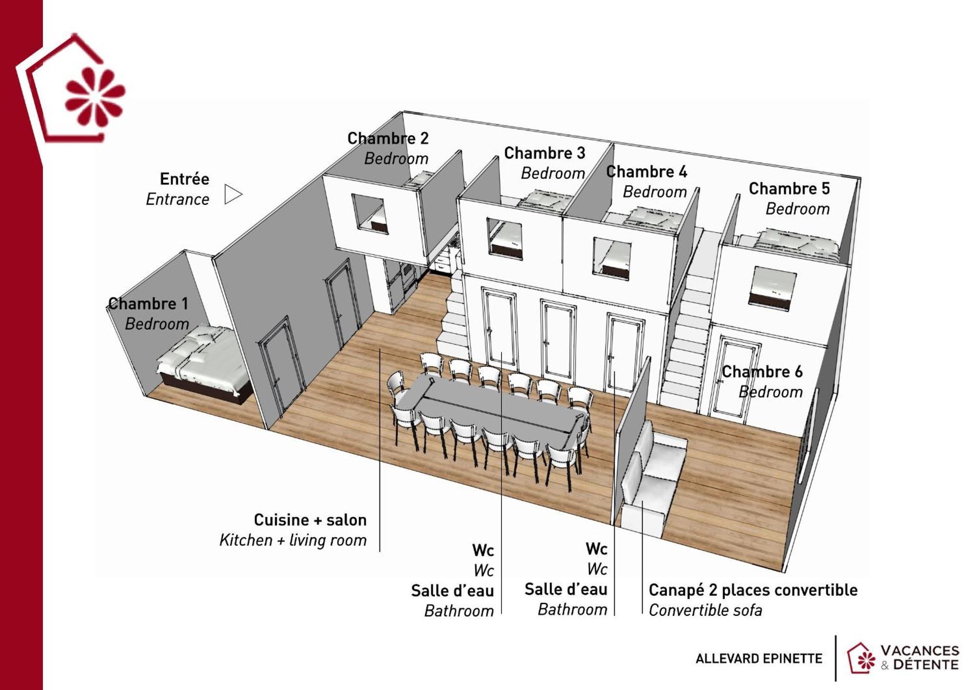 L'Epinette - Gite De Groupe Et Salle De Reception Apartment Allevard Ngoại thất bức ảnh