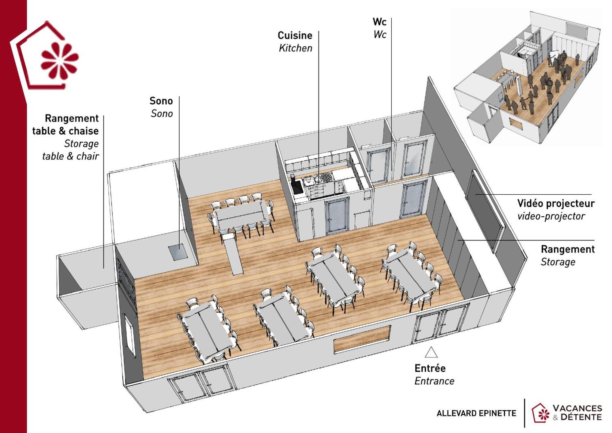 L'Epinette - Gite De Groupe Et Salle De Reception Apartment Allevard Ngoại thất bức ảnh