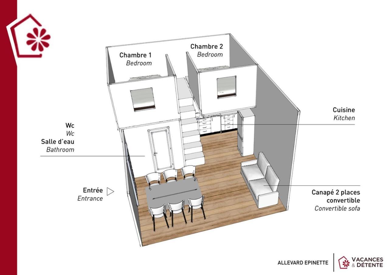 L'Epinette - Gite De Groupe Et Salle De Reception Apartment Allevard Ngoại thất bức ảnh